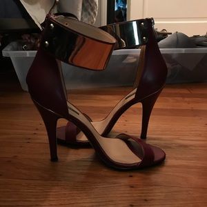 Forever 21 Red Gold Plated Heels